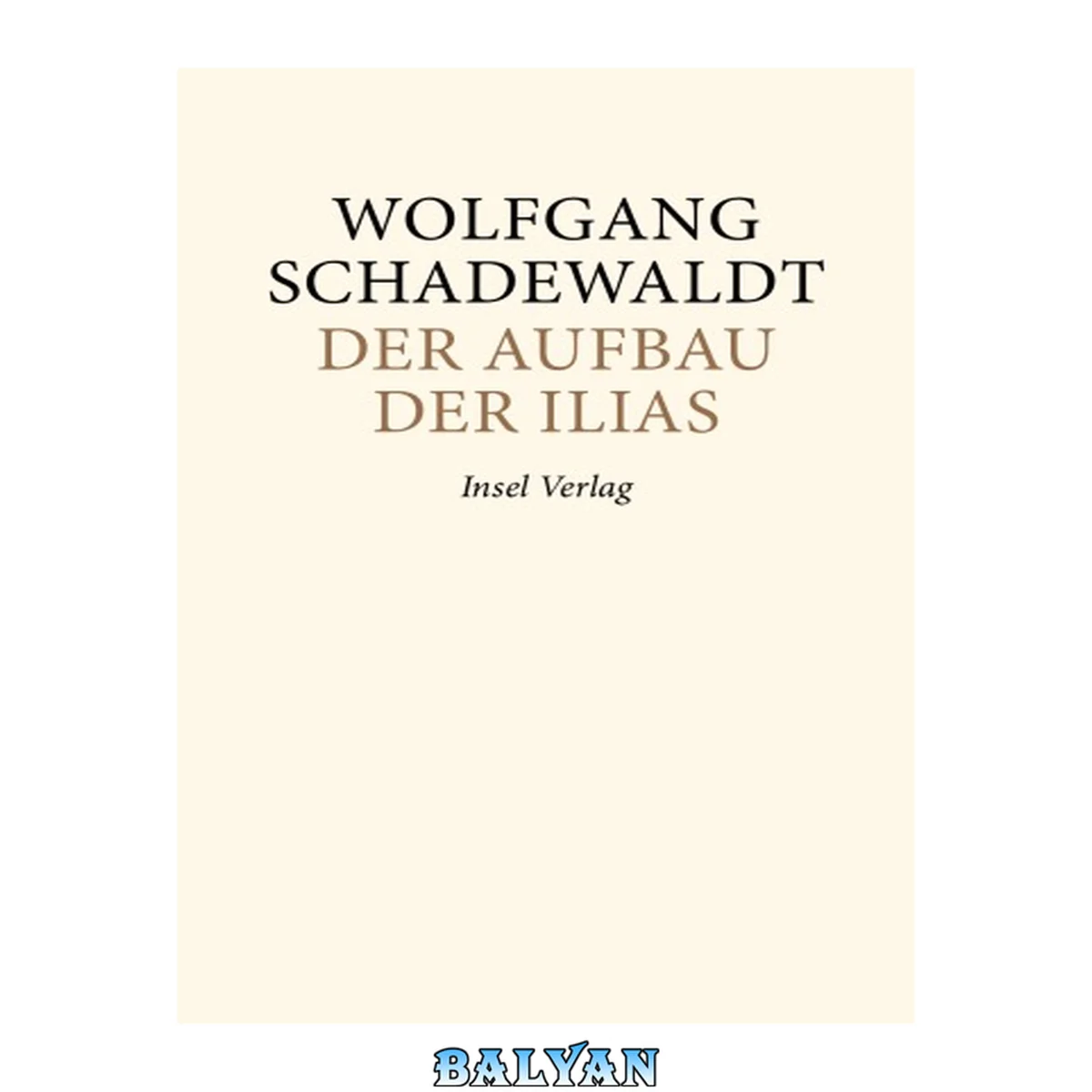 جلد کتاب Aufbau der Ilias