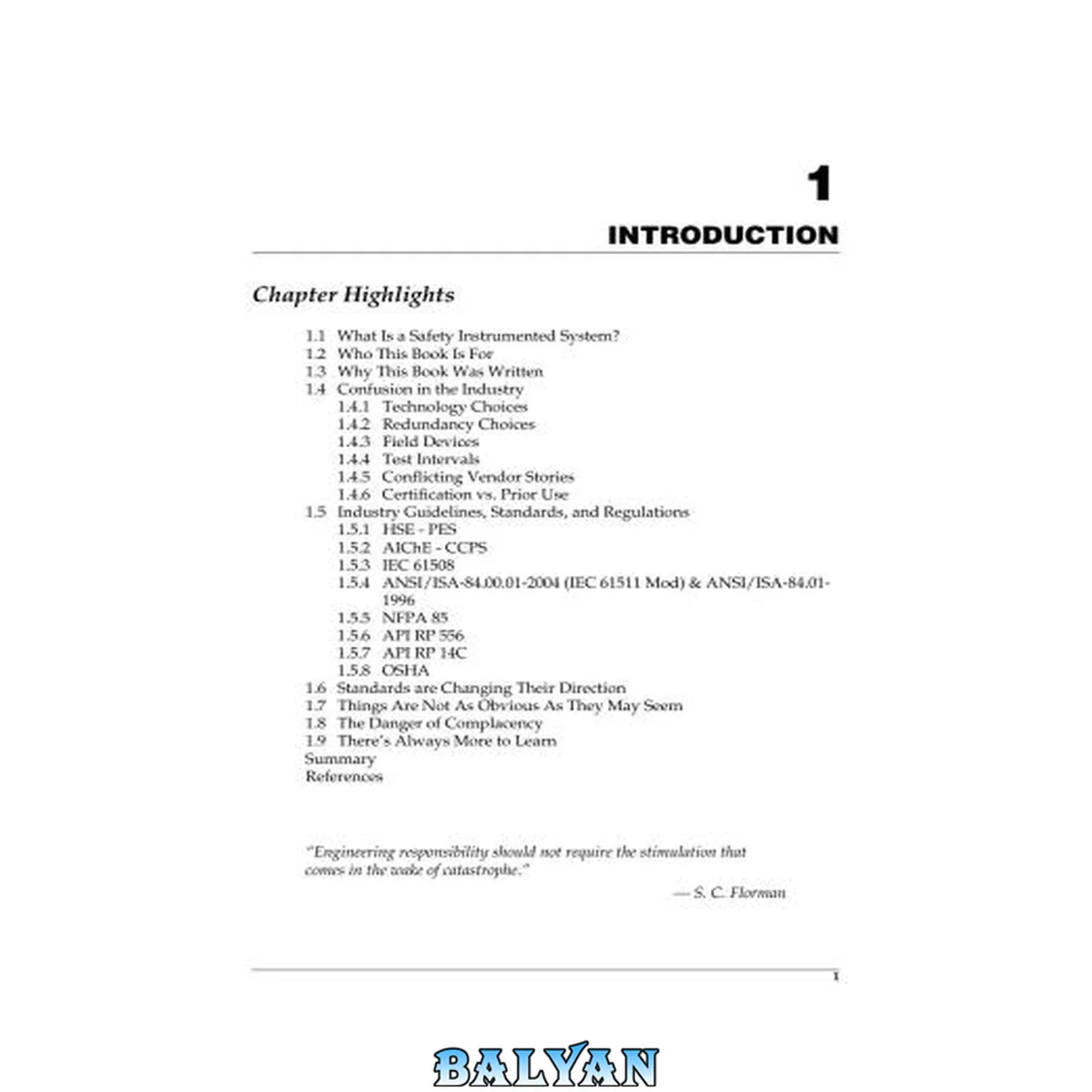 جلد کتاب Safety Instrumented Systems: Design, Analysis, and Justification