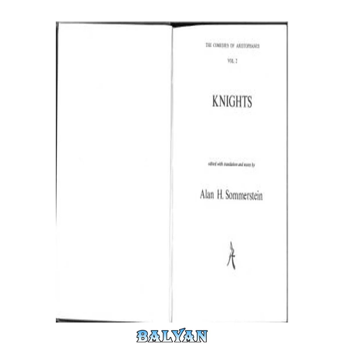 جلد کتاب Aristophanes’ Knights