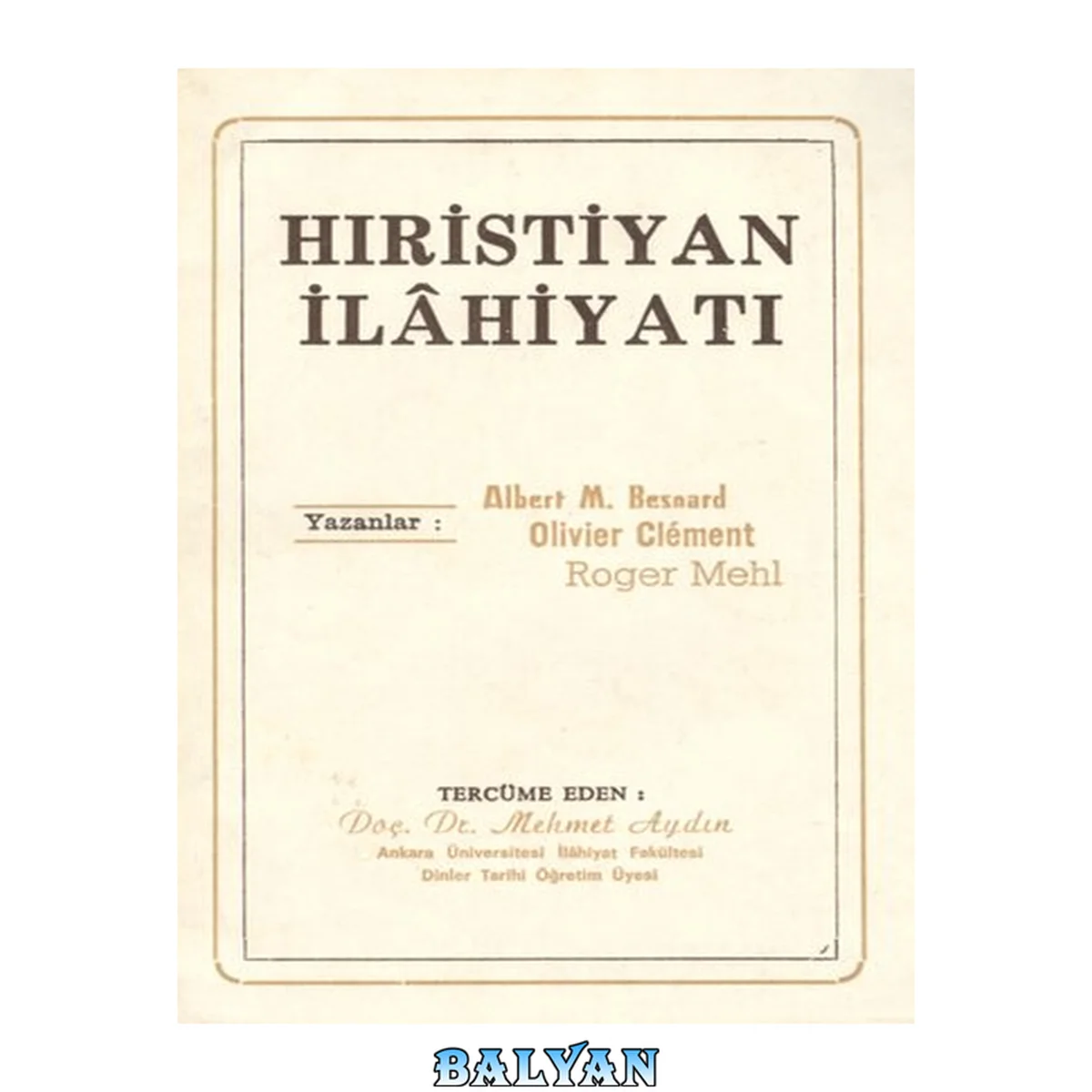 جلد کتاب Hıristiyan İlahiyatı