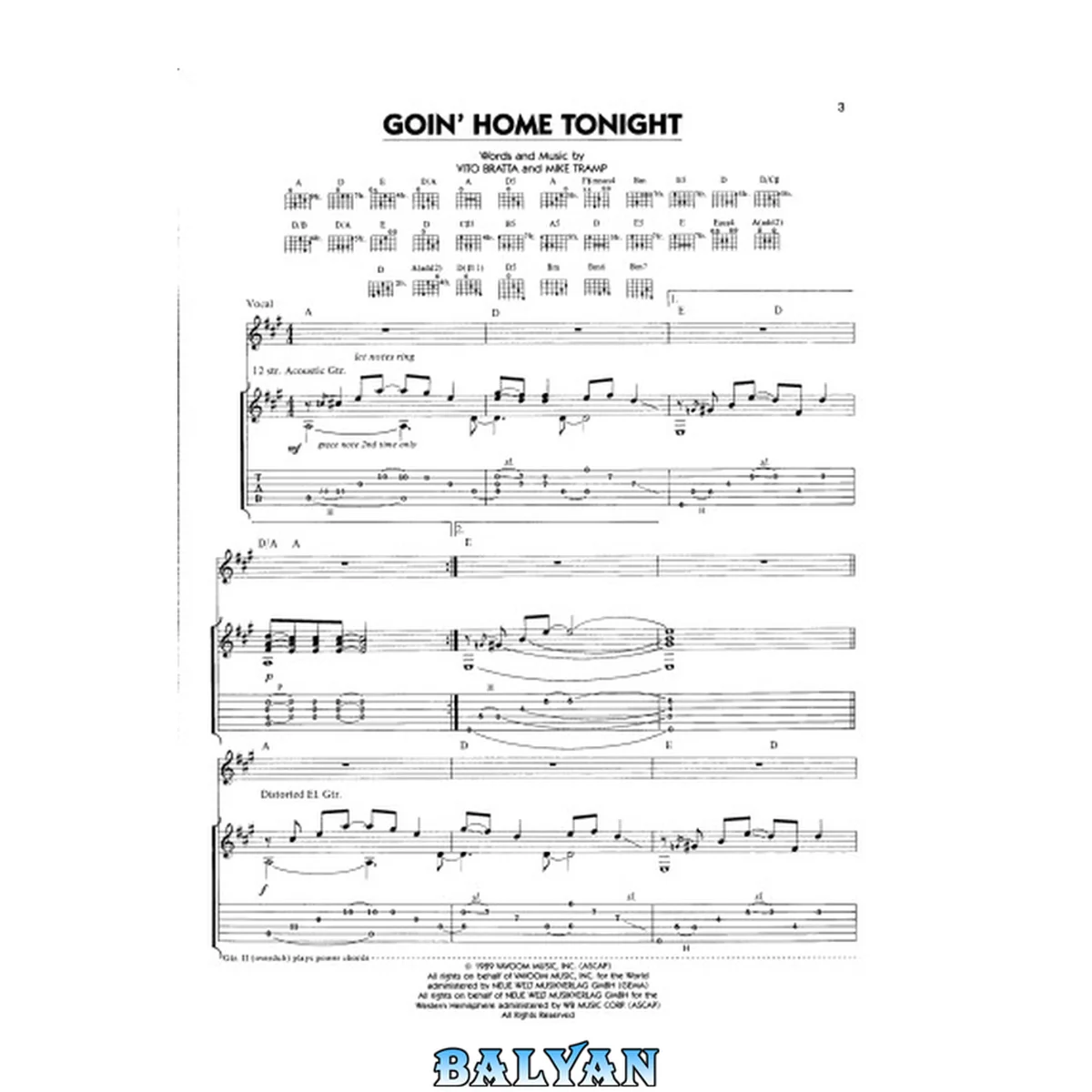 جلد کتاب White Lion -- Big Game: Authentic Guitar TAB (Authentic Guitar-Tab Editions)