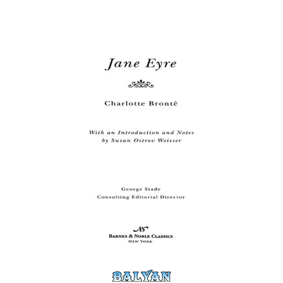 جلد کتاب Jane Eyre (Barnes &amp; Noble Classics)