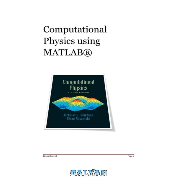 Computational Physics using MATLAB ®
