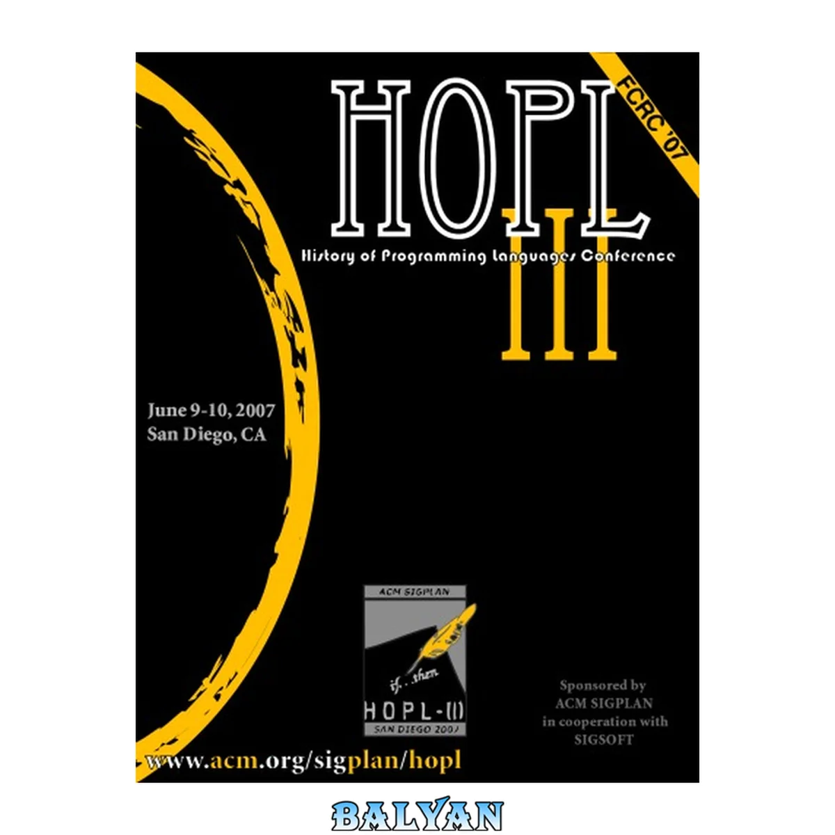جلد کتاب [ACM Press the third ACM SIGPLAN conference - San Diego, California (2007.06.09-2007.06.10)] Proceedings of the third ACM SIGPLAN conference on History of programming languages  - HOPL III - AppleScript
