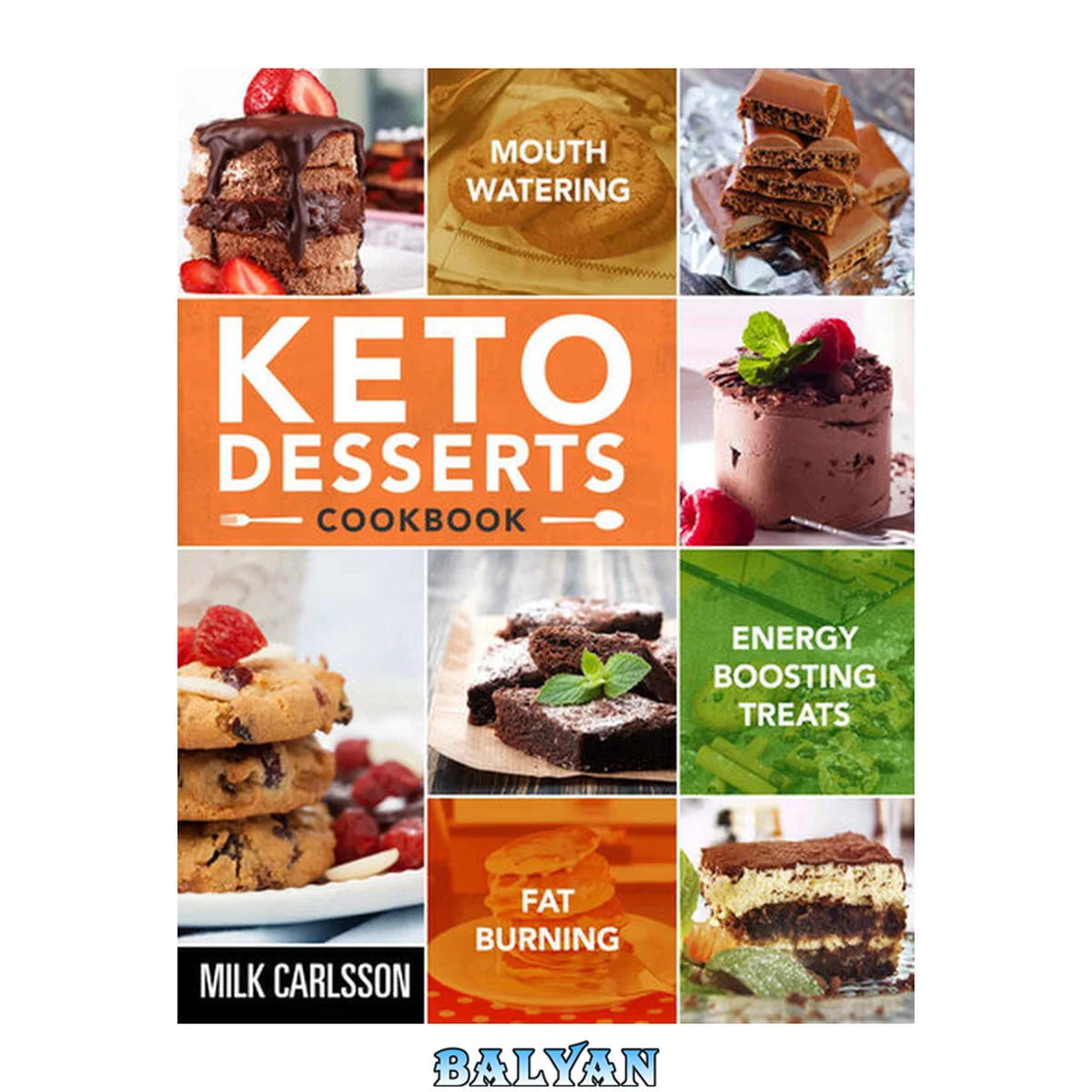 جلد کتاب Keto Desserts Cookbook