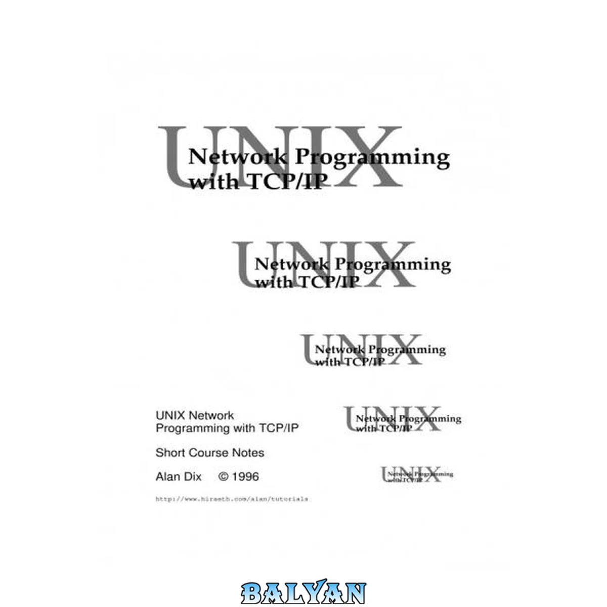 جلد کتاب UNIX Network Programming with TCP/IP: Short Course Notes
