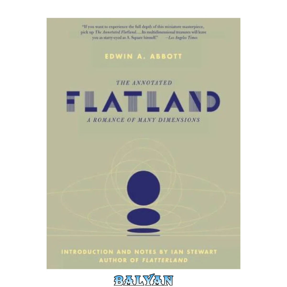 جلد کتاب The  annotated flatland: a romance of many dimensions