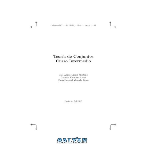 Teoria de Conjuntos, Curso Intermedio