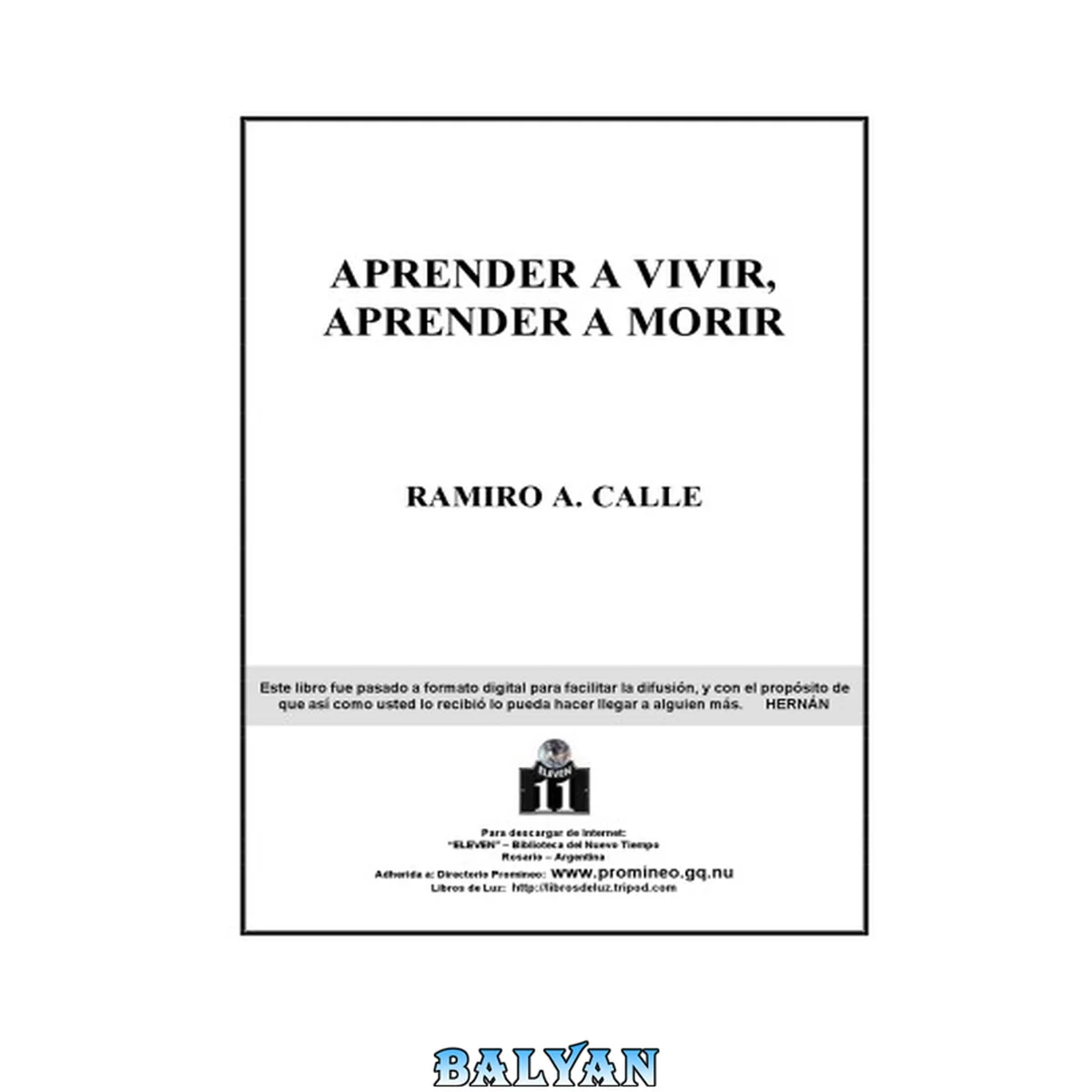 جلد کتاب APRENDER A VIVIR , APRENDER A MORIR Ramiro Calle
