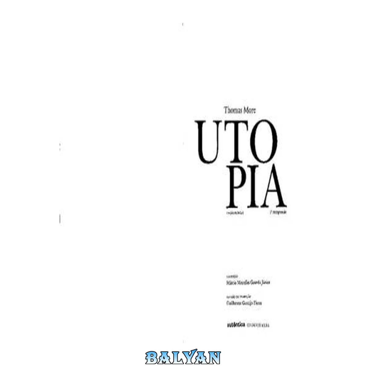 جلد کتاب Utopia : Edição Bilíngue (Latim-Português)