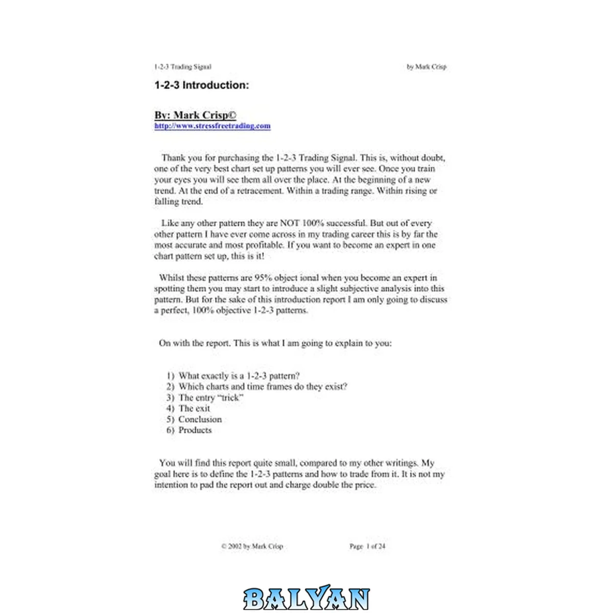 جلد کتاب 123 Trading Signal