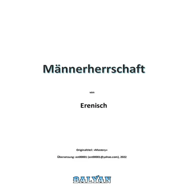 Männerherrschaft (Kap. 1-111)