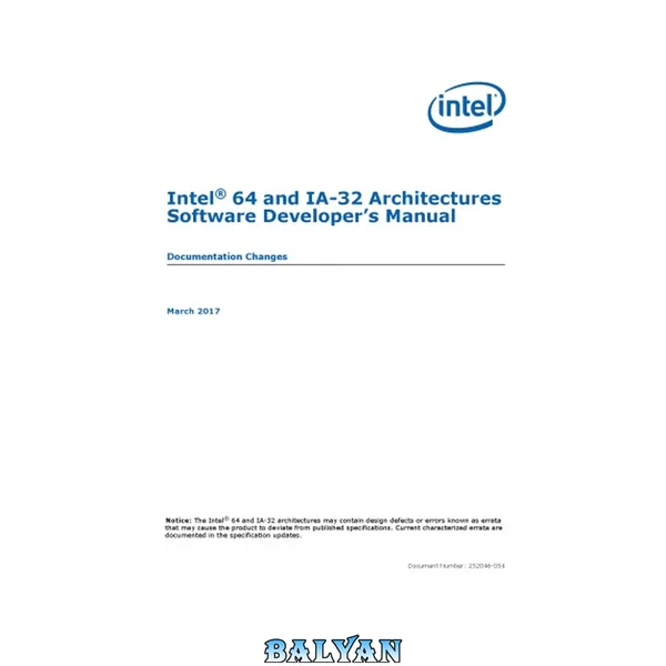 Intel® 64 and IA-32 Architectures Software Developer’s Manual: Documentation Changes